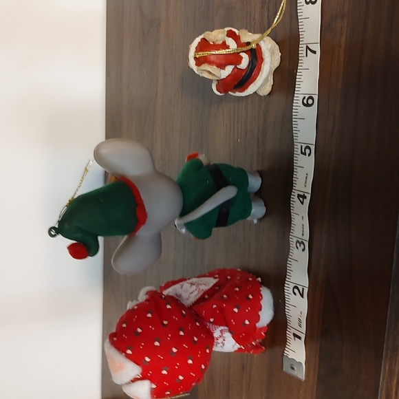 Merry Mice Mouse Christmas Tree Ornaments Vintage - Picture 8 of 10